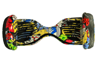 Гироскутер Girobot 10.5 дюймов с APP приложением, желтый граффити