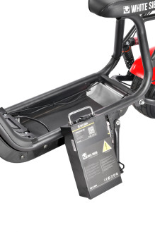 Электроскутер WHITE SIBERIA MINI R 1200W, красный