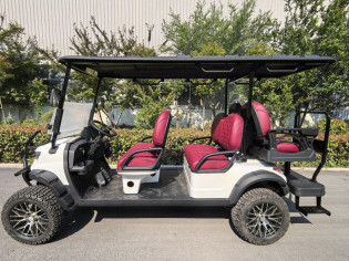 Гольфкар GreenCamel Сонора A42L (4+2, 4kW AC, R14 литые) LUX lifted белый